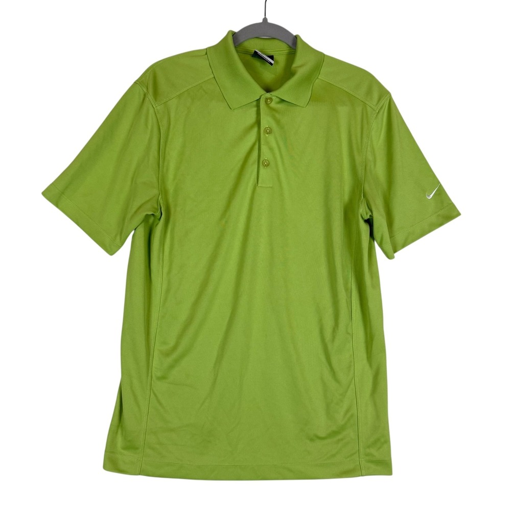Nike Golf Dri-FIT Polo Shirt Mens M Green Performance Short Sleeve Breathable